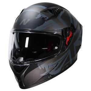 Nitro N501 Union Helmet Satin Black Gun Grey