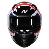 N501 Union Helmet Black White Red Blue
