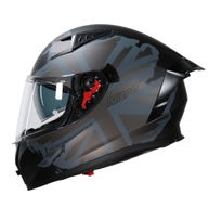 N501 Union Helmet Satin Black Gun Grey
