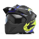 Storm Helmet Matt Black Blue Flo