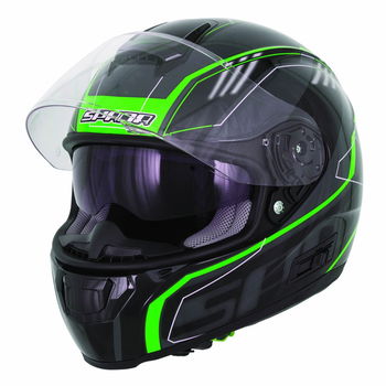 Spada SP16 Gradient Helmet Black Green
