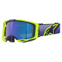 Vision 8 Corp Goggles Purple Yellow Fluo Mirror Blue