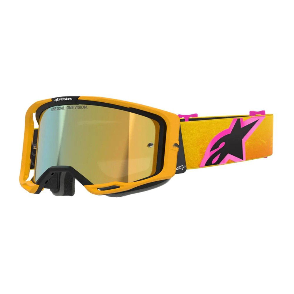 Alpinestars Alpinestars Vision 8 Corp Goggles Orange Yellow Pink Mirror Gold - Thumbnail 1