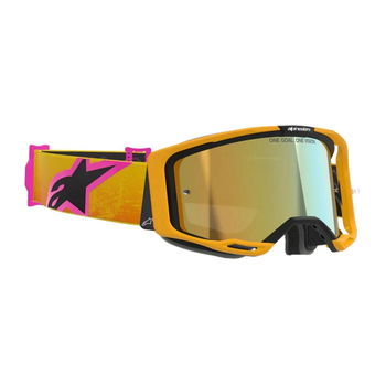 Alpinestars Alpinestars Vision 8 Corp Goggles Orange Yellow Pink Mirror Gold