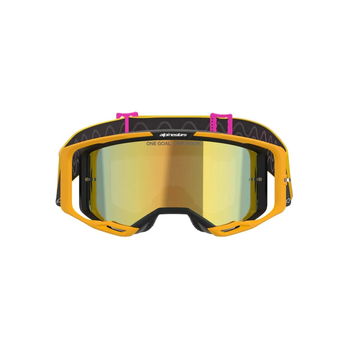 Alpinestars Alpinestars Vision 8 Corp Goggles Orange Yellow Pink Mirror Gold