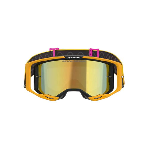 Alpinestars Alpinestars Vision 8 Corp Goggles Orange Yellow Pink Mirror Gold