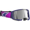Vision 8 Corp Goggles Purple Light Grey Mirror Silver