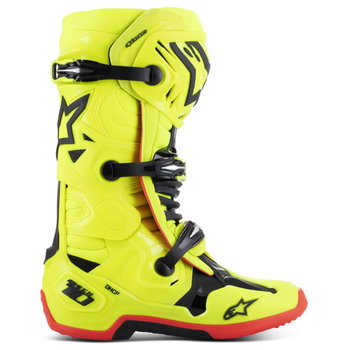 Alpinestars Alpinestars Tech 10 Boots Yellow Flo Black Red Flo