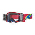 Supertech Corp Goggle Red Blue Clear Roll Off