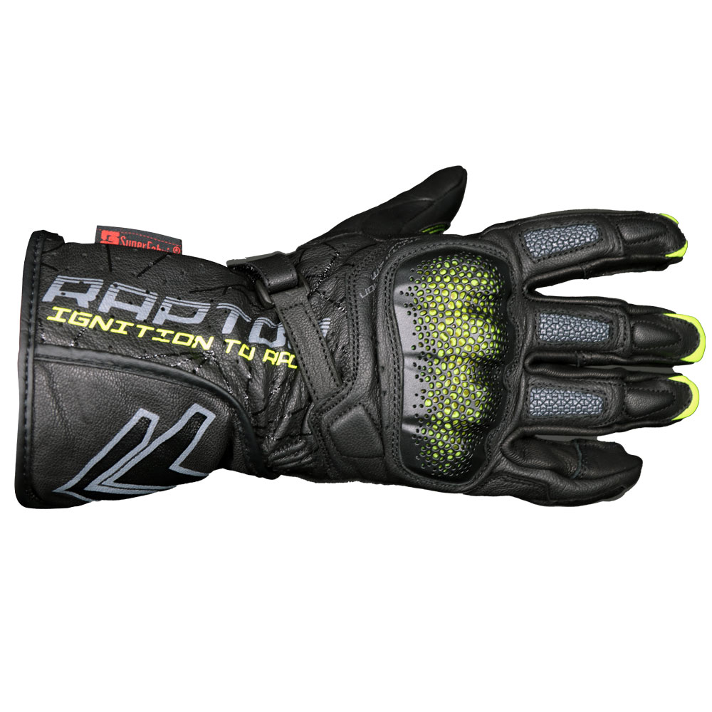 Raptor Ignition Gloves Black Yellow