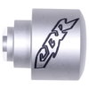 Motrax Ebeh2 Clear CBR Embossed Bar Ends Close Up                                                                                                                                                                                                              
