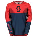 Evo Track Junior Jersey Dark Blue Neon Red