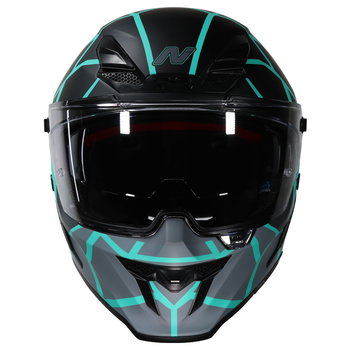 Nitro Nitro N601 DVS Volcano Helmet Satin Black Turquoise