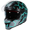 Nitro Nitro N601 DVS Volcano Helmet Satin Black Turquoise - Thumbnail 2