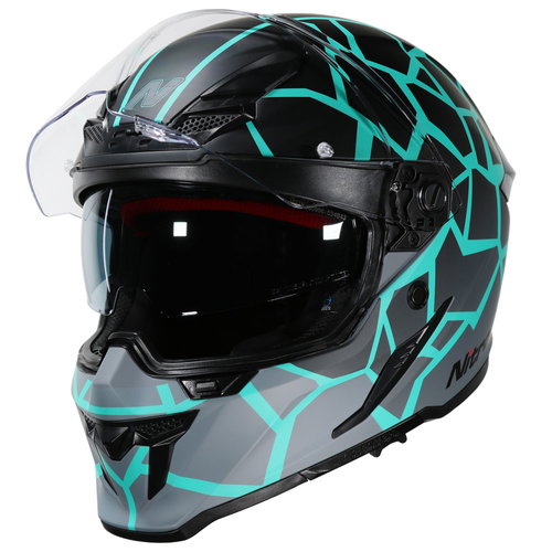 Nitro Nitro N601 DVS Volcano Helmet Satin Black Turquoise