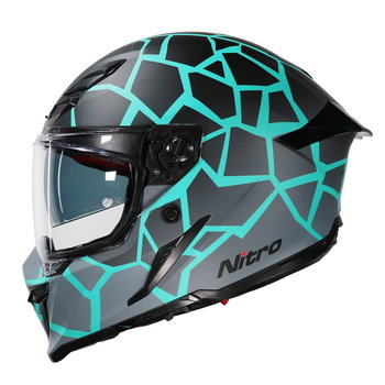 Nitro Nitro N601 DVS Volcano Helmet Satin Black Turquoise