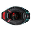 Nitro Nitro N601 DVS Volcano Helmet Satin Black Turquoise - Thumbnail 6