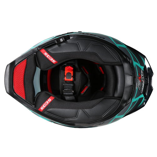 Nitro Nitro N601 DVS Volcano Helmet Satin Black Turquoise