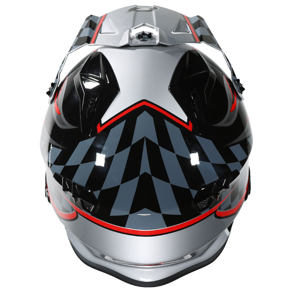 Volt V25 Helmet Race Black Red Grey
