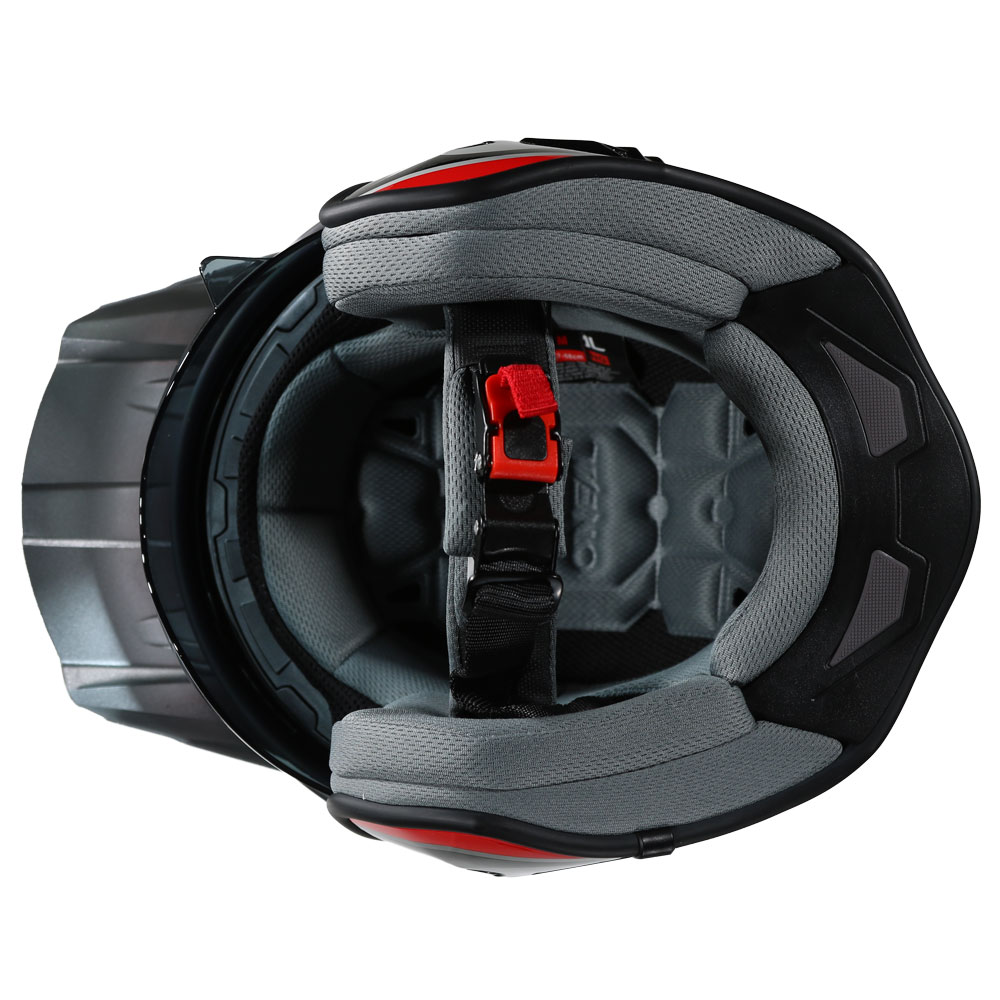 Volt V25 Helmet Race Black Red Grey