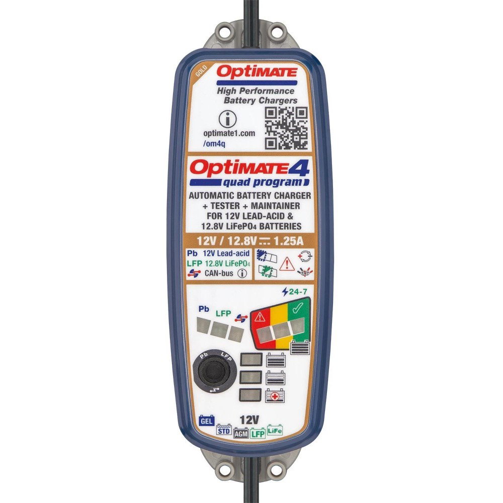 Optimate 4 12V Battery Charger Gold