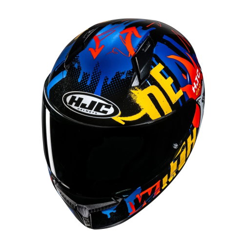 HJC HJC C10 Helmet Fop Blue White Fluo