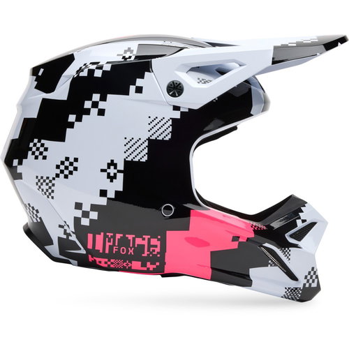 Fox Fox V1 Digi Image Helmet Black Pink