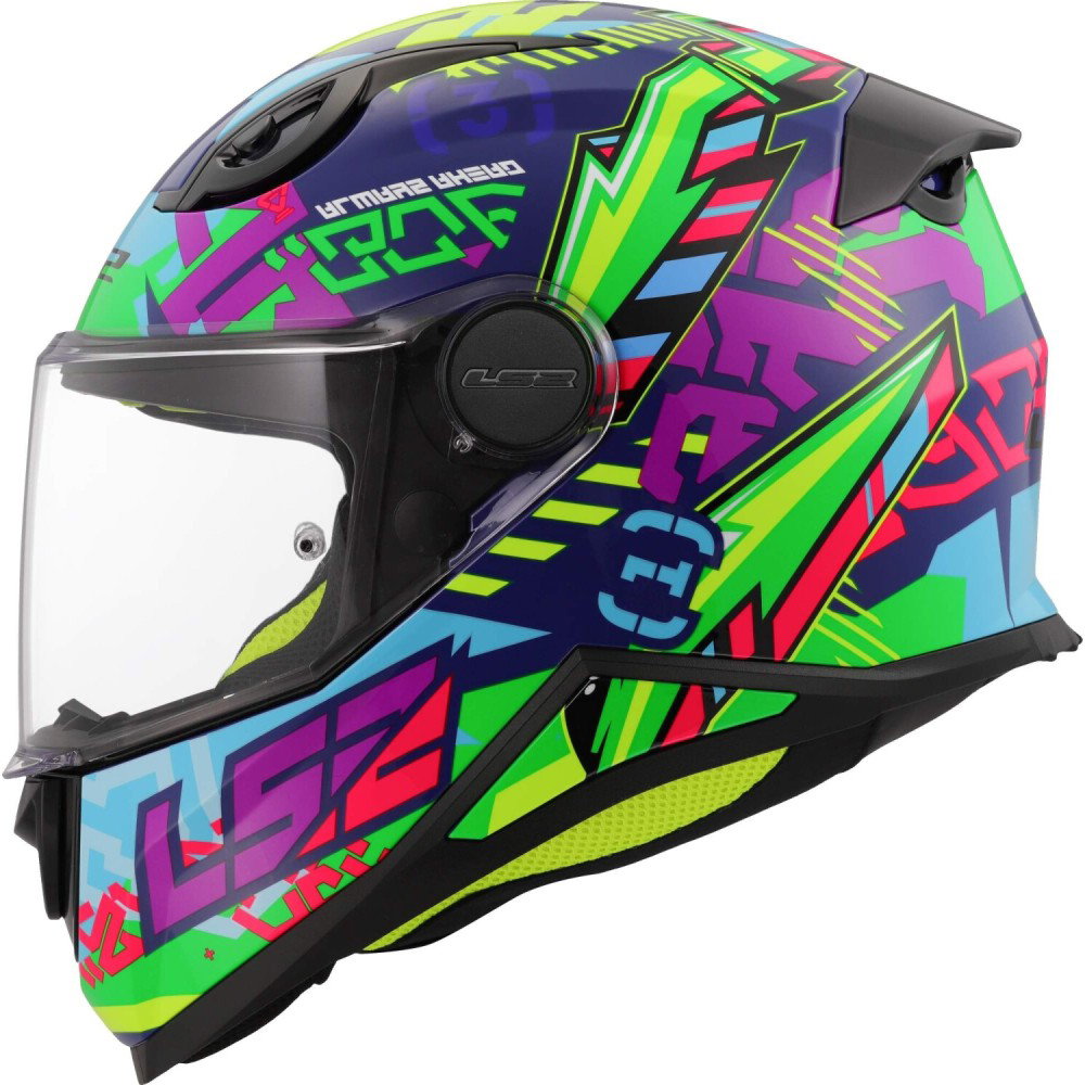 LS2 FF812 Kid Helmet - Svent Blue/Green - FREE Delivery | J&S