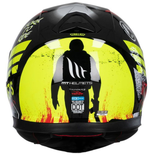 MT MT Thunder 3 Sniper Helmet Black Fluo Yellow