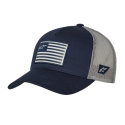 Flag Snapback Hat Navy Grey