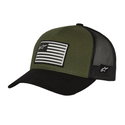 Flag Snapback Hat Military Black