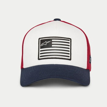 Alpinestars Alpinestars Flag Snapback Hat White Navy Red