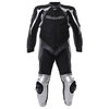 Berik Ls1-2964 Gp Mens Black Gray Leather Motorcycle Suit Front                                                                                                                                                                                                