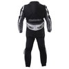 Berik Ls1-2964 Gp Mens Black Gray Leather Motorcycle Suit Back                                                                                                                                                                                                 