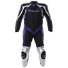 Berik Ls1-2964 Gp Mens Black Blue Leather Motorcycle Suit Front                                                                                                                                                                                                
