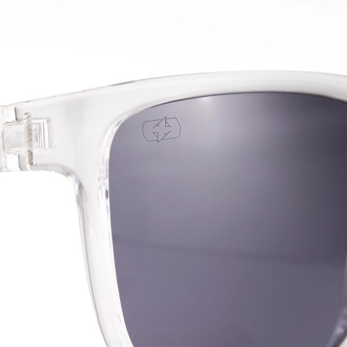 Oxford Products Oxford Products Sahara Clear Frame Sunglasses Smoke Lens