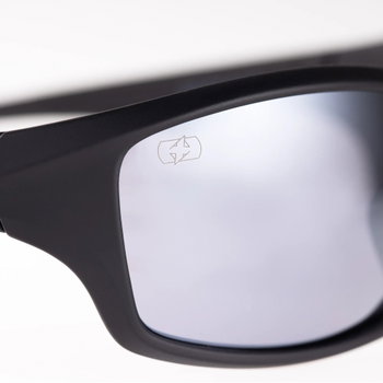 Oxford Products Oxford Products Camino Black Frame Sunglasses Silver Mirror Lens