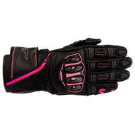 S1 Ladies Gloves Black Fluo Pink