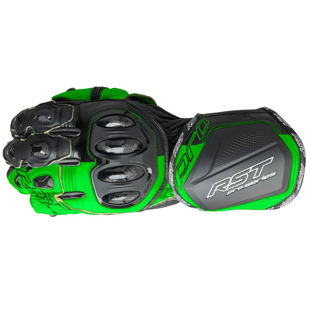 Pro Series GP D3O Gloves Black Fluo Green
