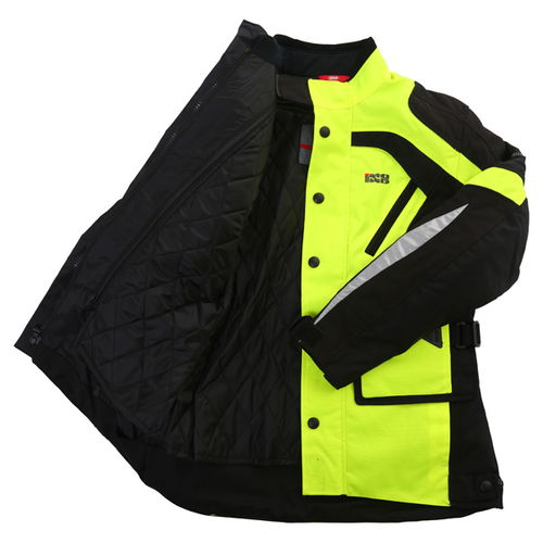 IXS Starlight Ladies Yellow Black Textile Motorcycle Jacket Inside                                                                                                                                                                                             