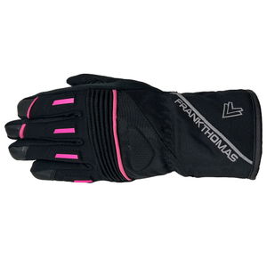 Rose Gloves Black Pink