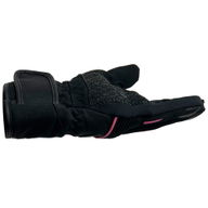 Rose Gloves Black Pink