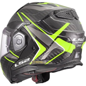 LS2 LS2 FF901 Advant X Helmet Nova Black Hi-Viz Yellow