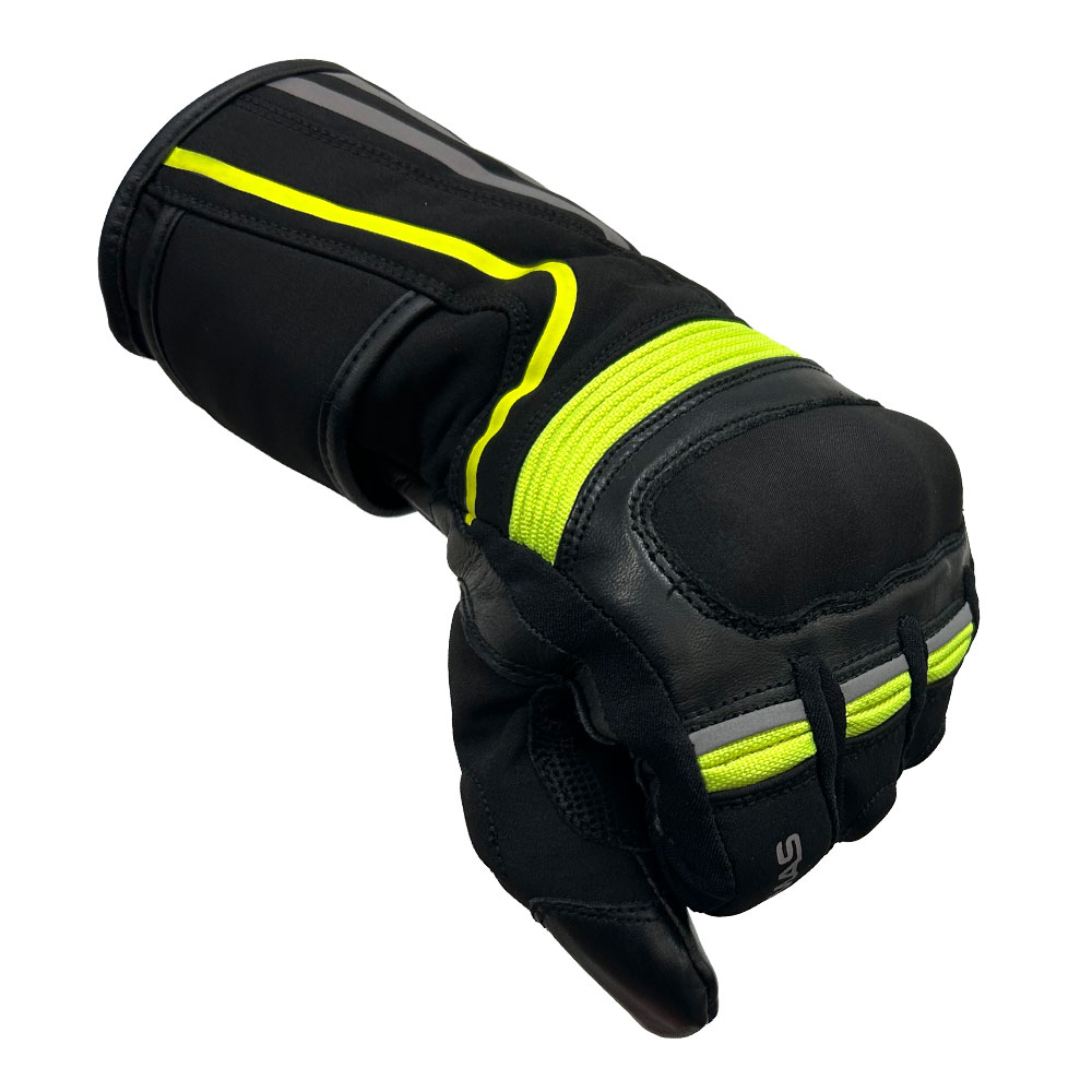 Konya Gloves Black Neon Yellow