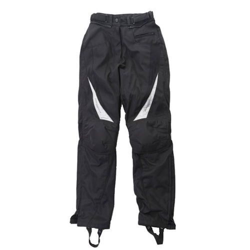 Furygan Taria Ladies Black Textile Motorcycle Trousers Front                                                                                                                                                                                                   