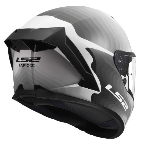 LS2 LS2 FF820 Rapid III Helmet Flow White Grey