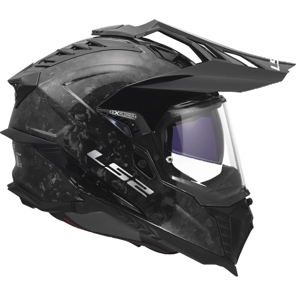 LS2 MX701 Explorer Carbon Helmet Forged Carbon | J&S Accessories