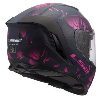 LS2 LS2 FF818 Storm III Helmet Burst Black Pink