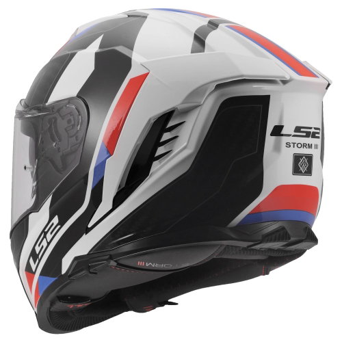 LS2 LS2 FF818 Storm III Helmet Sporty White Blue Red