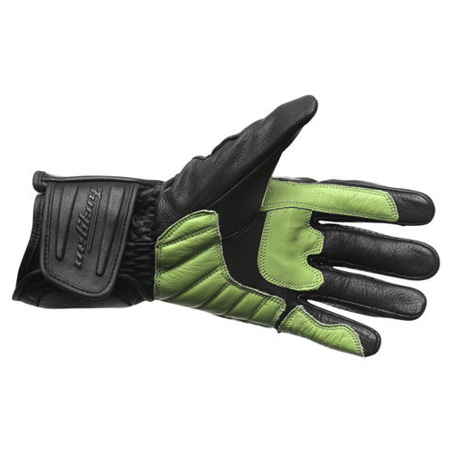 Furygan Must 3 Black Green Motorcycle Gloves Palm                                                                                                                                                                                                              